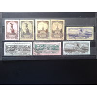 1953 Виды Ленинграда 1 и 2-й выпуски Полные серии Михель-24,0 евро гаш