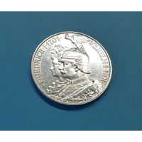 Германия. 2 марки. 1901 год. 200 лет Пруссии. Отличная! Серебро. Распродажа коллекции!