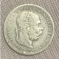 Монета 1 крона 1899 год. Австро-Венгрия. Франц Иосиф I.