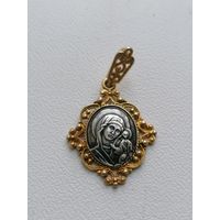 Иконка Казанская Богородица серебро 925 пробы