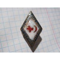 Знак Будь готов к санитарной обороне СССР восстановленный с рубля!