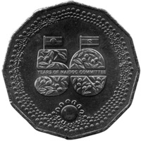 СОДРУЖЕСТВО АВСТРАЛИИ. 50 ЦЕНТОВ 2024. КАРЛ III. 50 лет Национальному комитету по празднованию Дня аборигенов и островитян