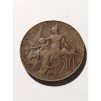 Франция 10 сантим 1911