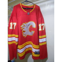 ДЖЕРСИ ЕГОРА ШАРАНГОВИЧА С АВТОГРАФОМ.КАЛГАРИ ФЛЭЙМЗ.