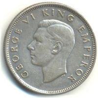 Новая Зеландия. 1 флорин 1943 г.