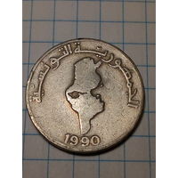 1.2 динара Тунис 1990 год