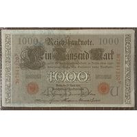 Банкнота 1000 марок 1910 год. Германская империя.