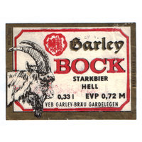 Этикетка пива Varley Bock Германия П827