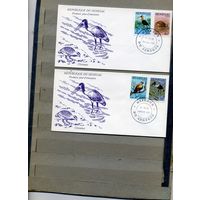 КОНВЕРТ СЕНЕГАЛ   2 шт,  ПТИЦЫ, КПД, 1988   марки Mi 777-780