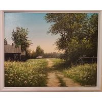 Картина маслом "Летний пейзаж"