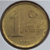 Турция 1 новый куруш 2005 год
