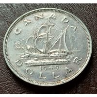 Канада 1 доллар, 1949 Вхождение Ньюфаундленда в состав Канады  ( 1-15-1 )