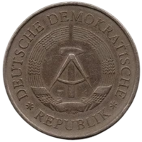 Германская Демократическая Республика. Германия. 5 марок 1969. 20 лет образования ГДР.