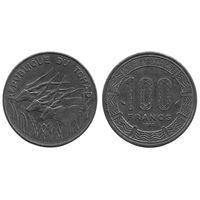 РЕСПУБЛИКА ЧАД. 100 ФРАНКОВ 1985. ФАУНА.  АНТИЛОПЫ