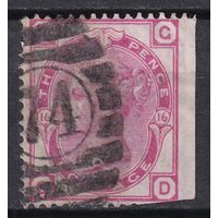 58.Br. Великобритания. Виктория. Стандарт. 3P. 1875 г. Mi.#41. Plate 16.