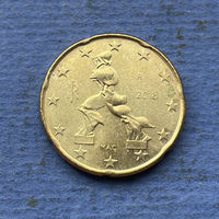 Италия 20 евроцентов 2018