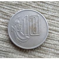 Werty71 Уругвай 10 новых песо 1981