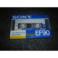 Аудиокассета SONY SuperEF90. Made in JAPAN