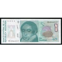 Аргентина 1 аустраль 1985-1989 гг. Р323b(2). Серия C. UNC