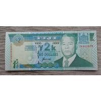 Werty71 Фиджи 2 доллара 2000 UNC банкнота
