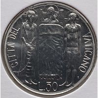 Ватикан 50 лир 1981 г. В холдере