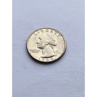25 центов 1989 г., США