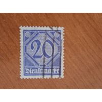 1920 Германия Рейх служебная Мих 26 (5-8)