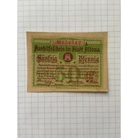 50 пфенигов (нотгельды) г. Германия.-2912