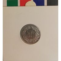 Швейцария 1/2 франка 1982  в холдере