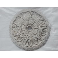 Потолочная орнаментальная розетка из гипса. 385мм.