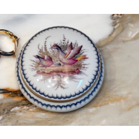 Шкатулка фарфор ручная роспись франция 9см