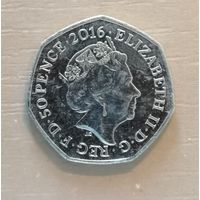 Великобритания, 50 пенсов, 2016 г., XXXI летние Олимпийские Игры, Рио-де-Жанейро 2016, UC# 132