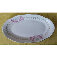 Блюдо для рыбы (селедочница). Рижская фарфоро-фаянсовый завод (Рижский ффз). 1970-1980 гг