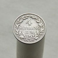 Дания  4 скиллинг-ригсмёнта 1854