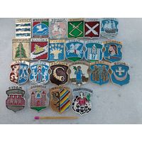 Знаки. Гербы городов Белорусских. цена за 1 шт.