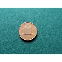 1 евроцент Италия.
