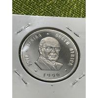ЮАР 1 ранд 1990 г ( Окончание президентства Питера Виллема Бота. Пруфф . тираж 15 тысяч)
