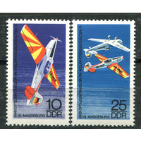 ГДР - 1968г. - Чемпионат мира по пилотажу моторных самолётов - 2 марки - полная серия, MNH [Mi 1391-1392]. #O-Se-Z-1-33
