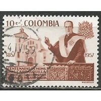 Колумбия. 100 лет со дня рождения Р.М.Корреекилья. Писатель. 1959г. Mi#845.