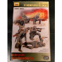 Сборная модель ВОВ Немецкие штурмпионеры 1/35 Звезда 3613