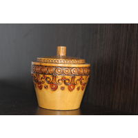 Шкатулка деревянная с крышкой, клеймо, Польша.