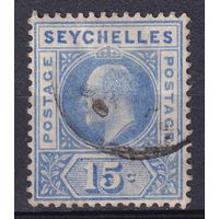 72.BrKSe. Великобритания. Колонии. Сейшельские острова. Эдуард. Стандарт. 15C. 1903/04 гг. Mi.#42.