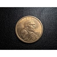 США 1 доллар 2000 Доллар Сакагавеи "P" - Филадельфия