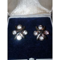 Серьги винтажные "АБЕЛЛА"1990Г.