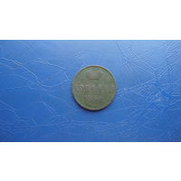 1 копейка 1860 ВМ                                                                                                                      (4627)