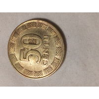 50 центов Литва 1997 год