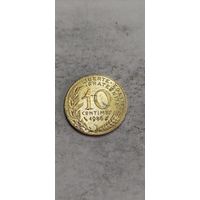 Франция 10 сентим 1986
