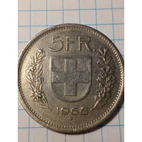5 франков Швейцария 1968 год