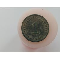 1 пфенинг 1913 год Германия  Буква D? лот 44