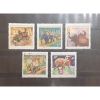 Вьетнам. 1973 год. Фауна. Слоны (870)